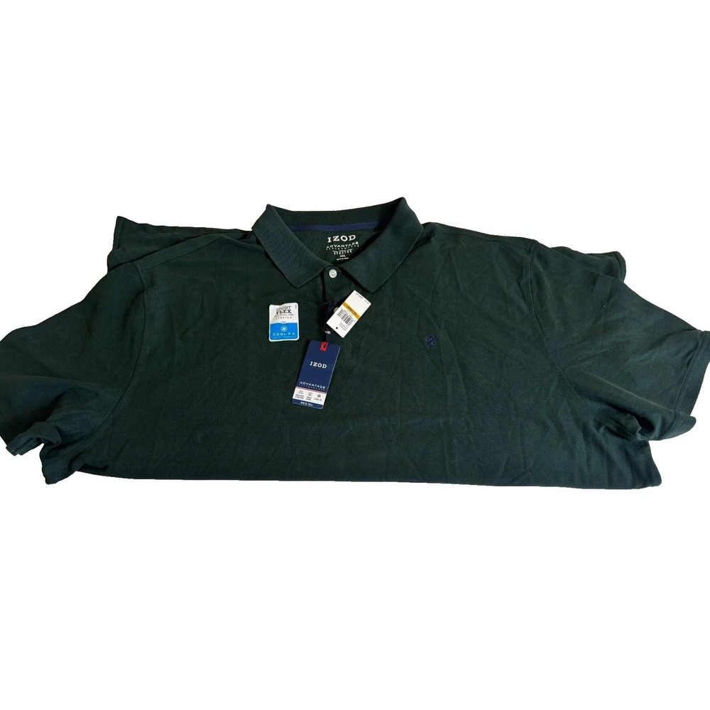 NWT IZOD Polo Shirt Mens 4XL Wild Fern Performance Sport Flex Natural Stretch - Picture 2 of 5